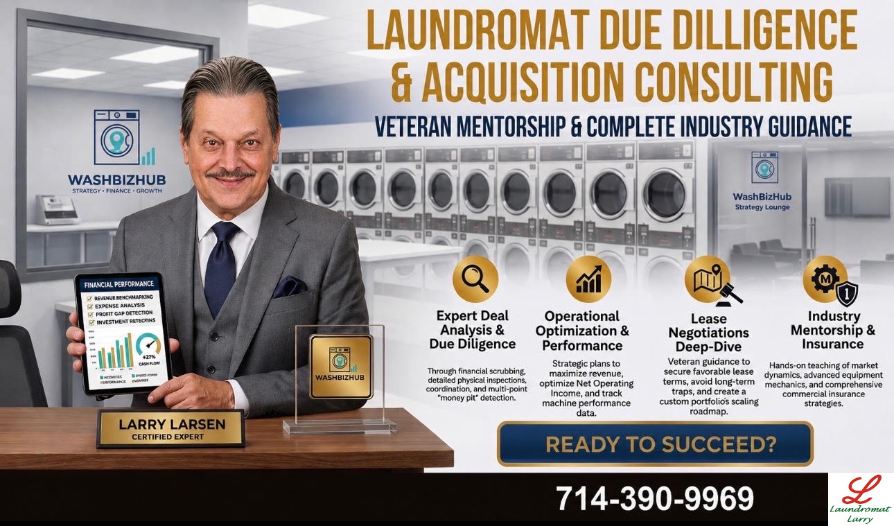 Larry Larsen — Laundromat Due Diligence & Acquisition Consulting, WashBizHub